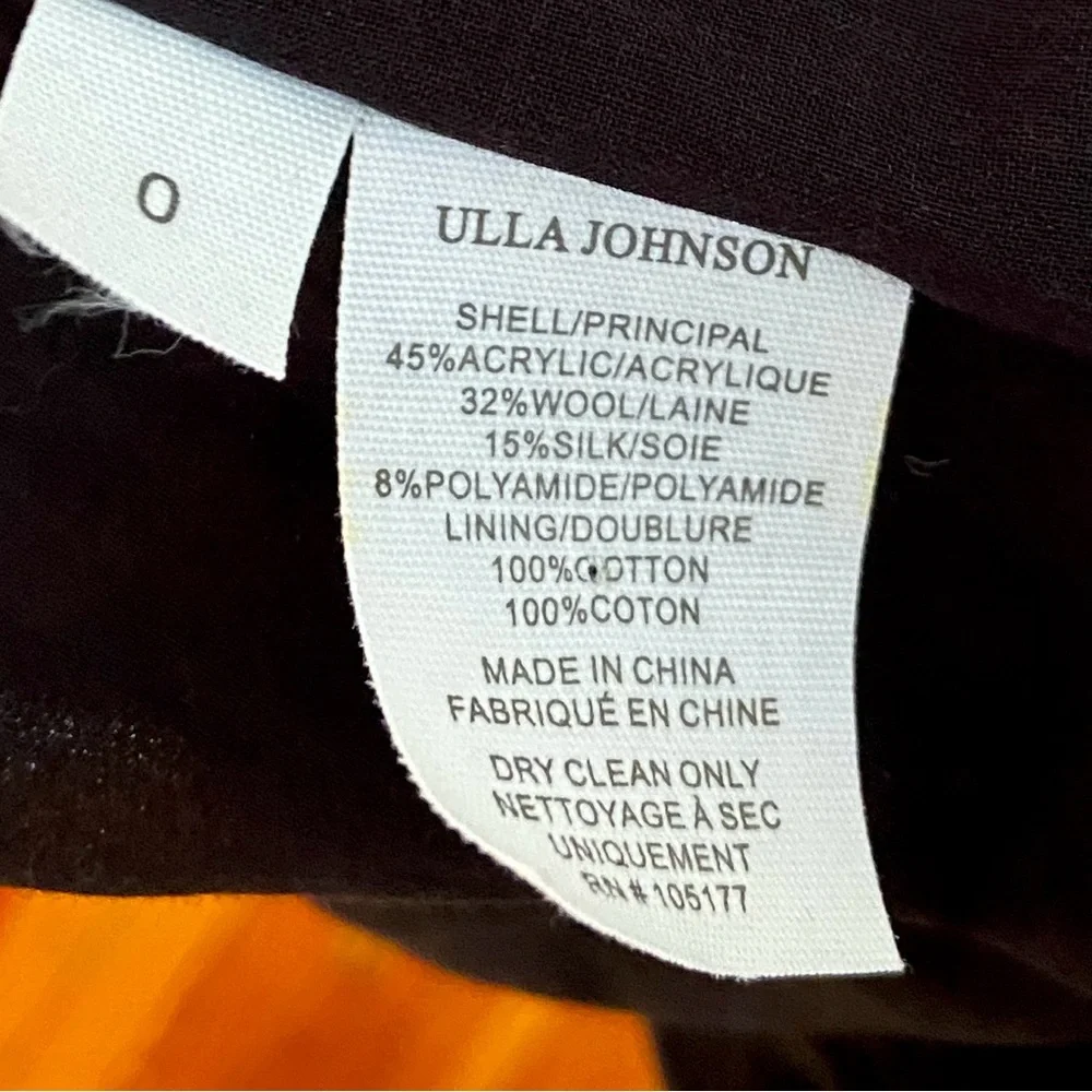 $1,600 Ulla Johnson Runway Francoise Green Wool Silk Smocked Gown - Picture 14 of 14